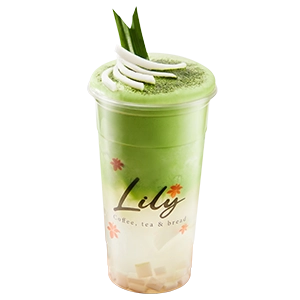 Coconut Water with Matcha Foam
