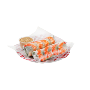 Shrimp Summer Rolls with Peanut Sauce (2 rolls)