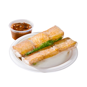 Tofu Summer Rolls with Peanut Sauce (2 rolls)