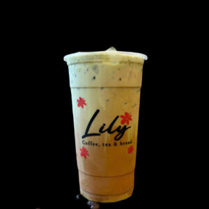 White coffee with Matcha foam